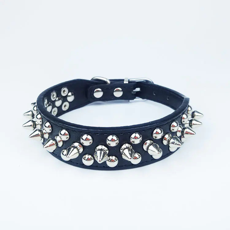 Studded Leather Pet Collar